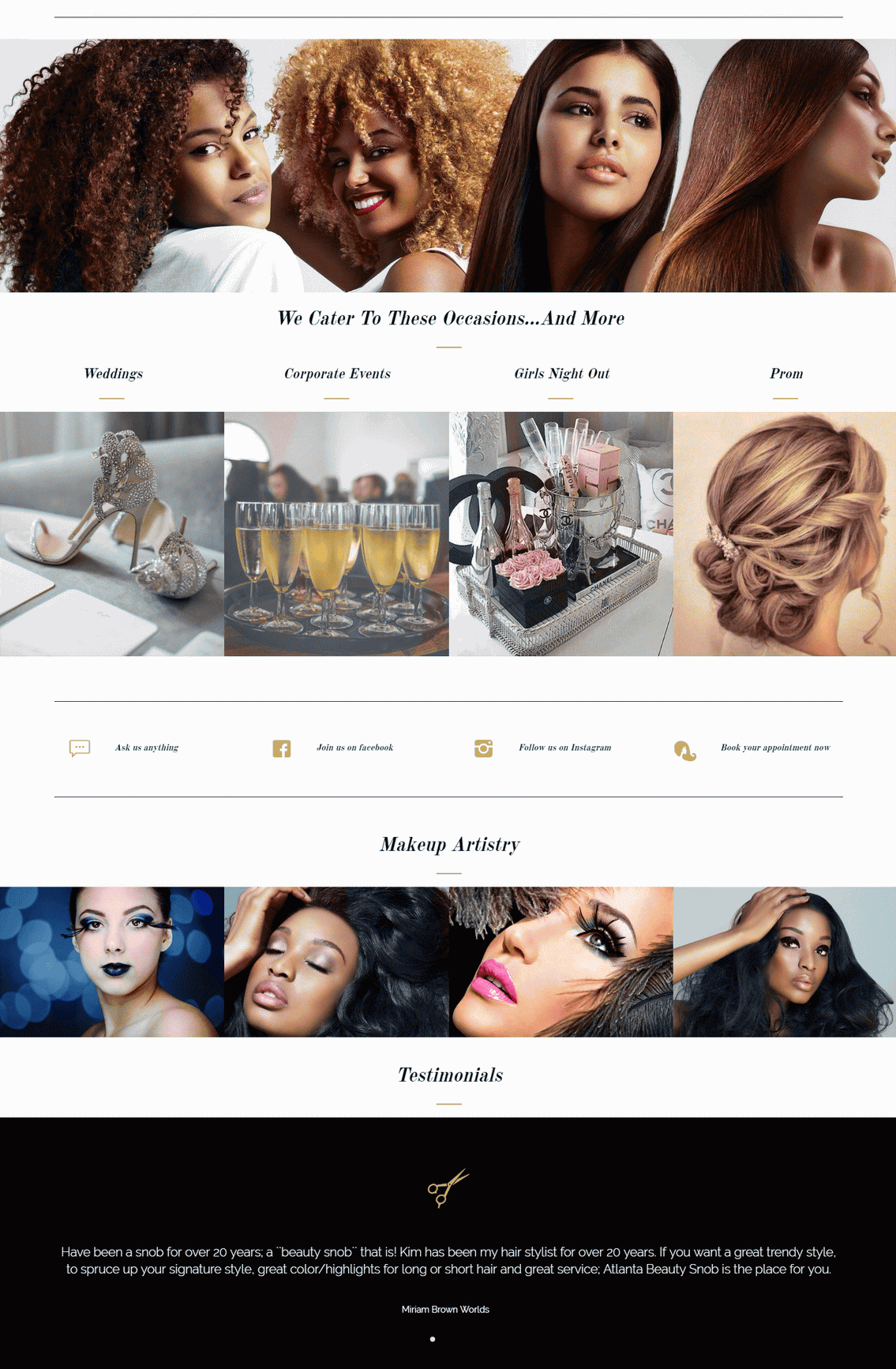 Mobile Beauty Salon Website By Milos Spasenovic 569614