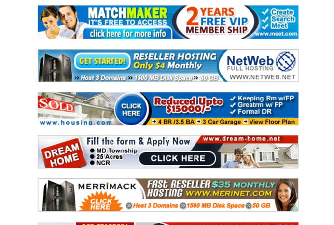 Banner Ad Designs By Red Feather 321330 Freelancer On Guru