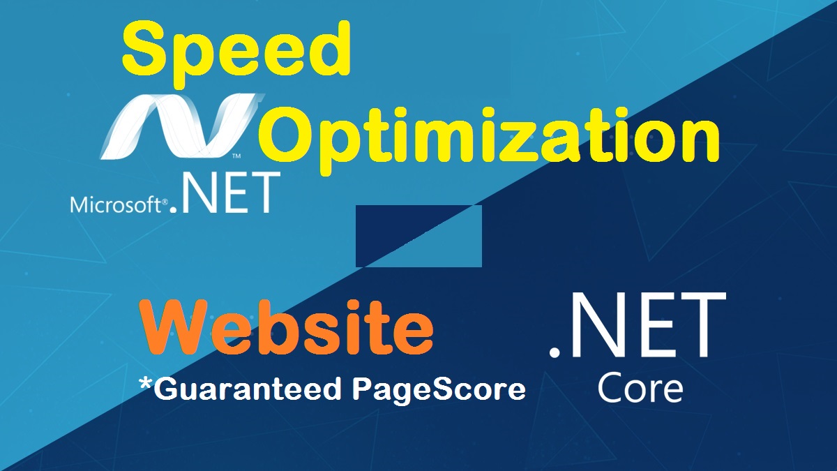 ASP.Net .Net Core website speed optimization. *Guaranteed Google PageSpeed score