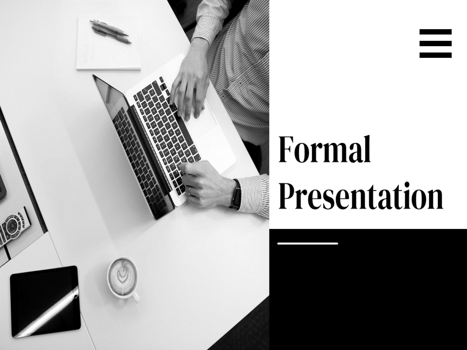 Formal Presentation Design