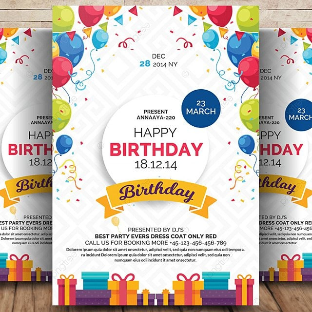 Birthday flyer